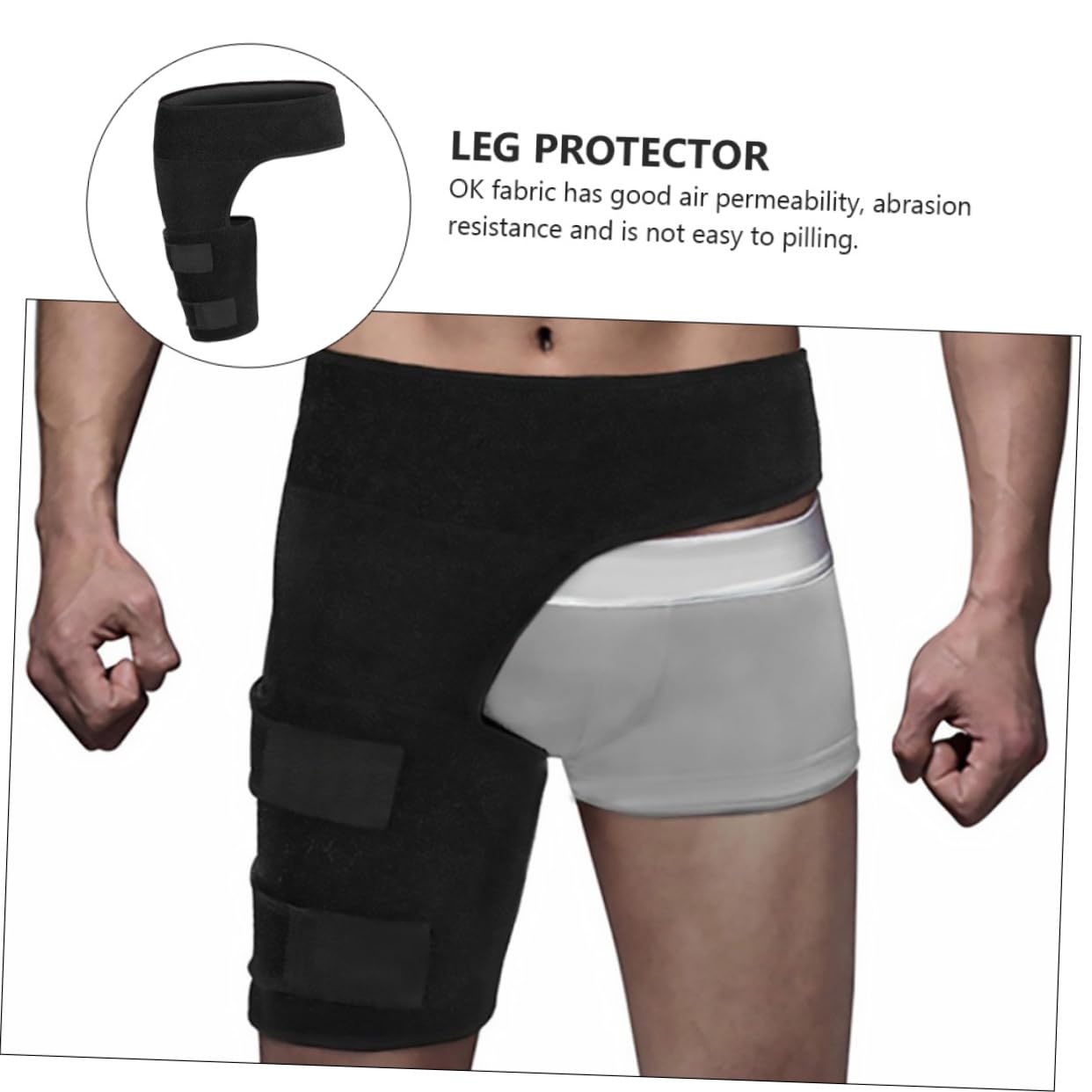 PartyKindom 1Pc Protective Gear Exercise Hip Protection Band Sports Guard for Groin and Hip Support Breathable Adult Suitable for Left and Right Use