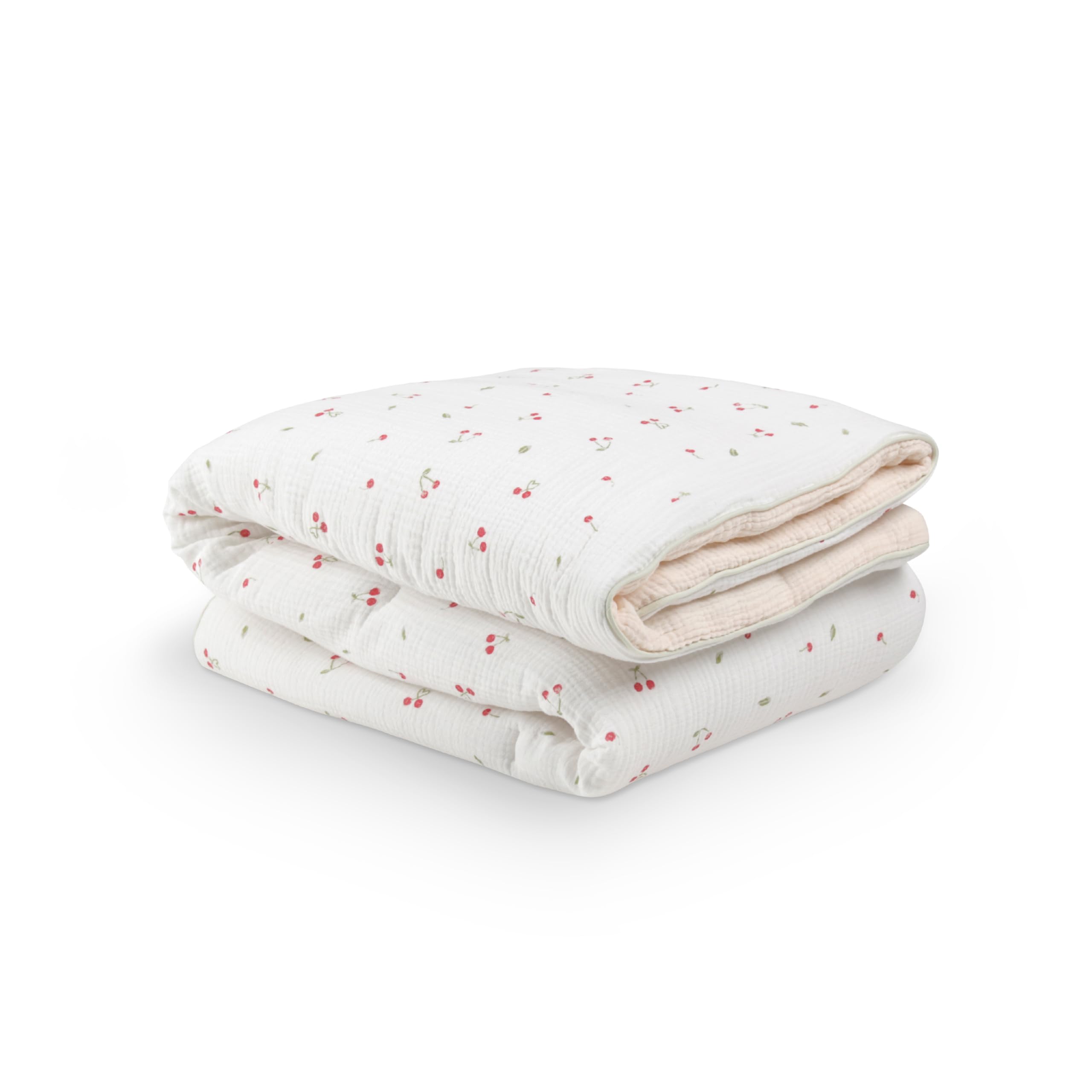 Cuddleco Cot Bed Quilt - Ditsy Cherry