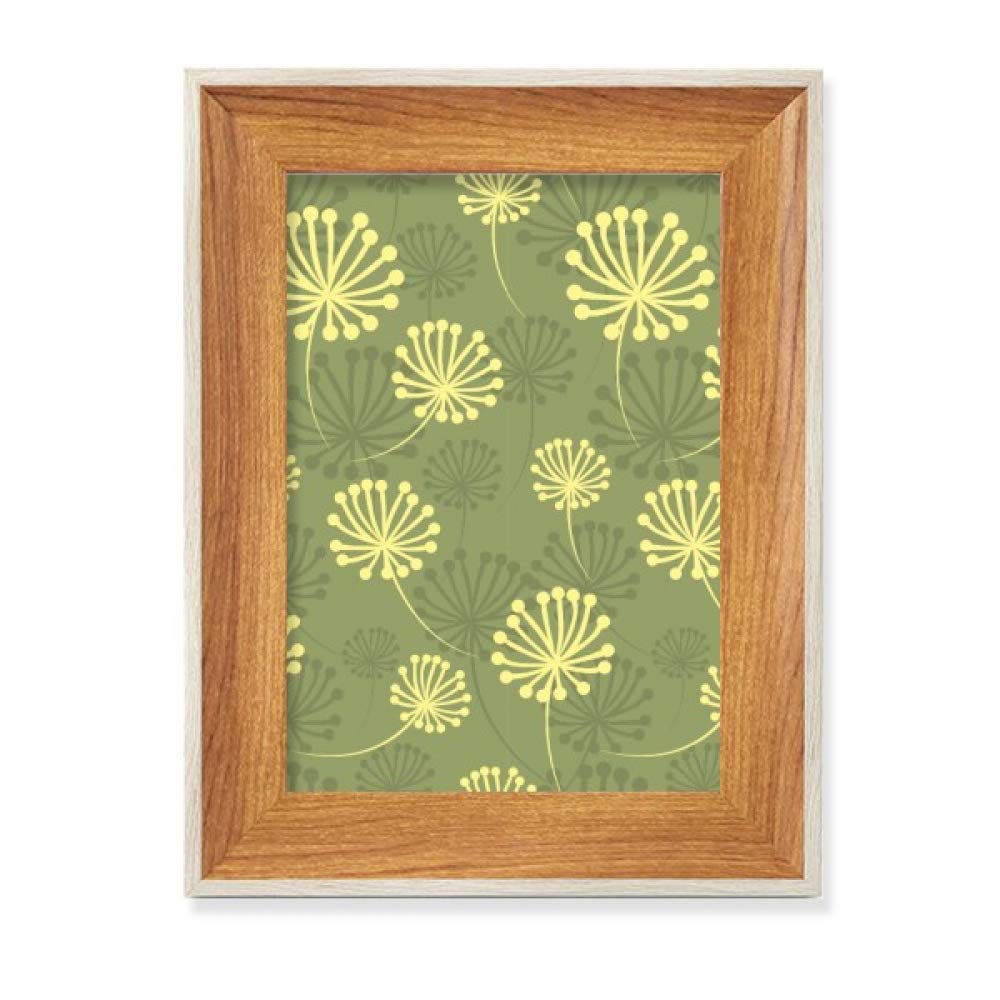 Cadre de photo en bois noble motif pissenlit decoration artistique haut de gamme