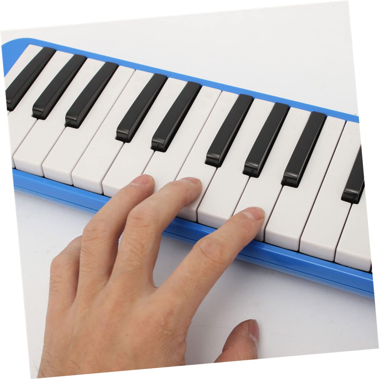 Melodica Portatile 32 Tasti Blu con Borsa per Principianti | Lega, Studenti e Appassionati Musicali, Facile da Imparare e Comoda da Usare