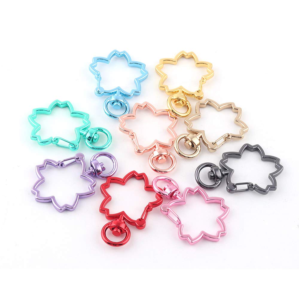 Amazon.com: 9mm Cherry Blossom Swivel Clasp Claw,Pink Swivel snap