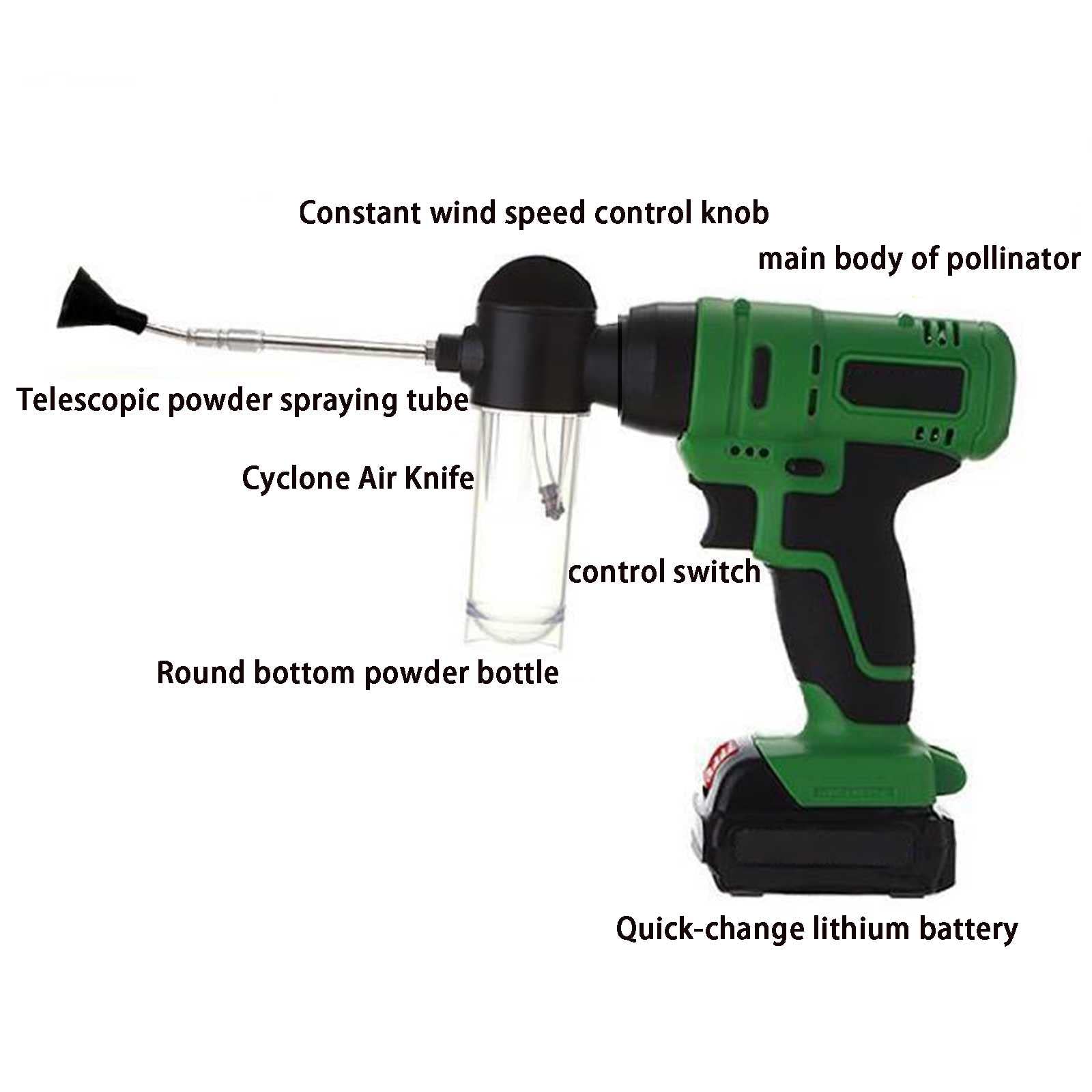 Amazon.co.jp: 電気受粉器、受粉ツールガンビー花粉症、キウイ、リンゴ