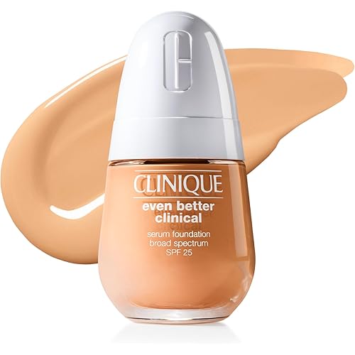 Clinique Even Better Clinical Serum Full Coverage Hydrating Foundation Broad Spectrum SPF 25 With Vitamin C, Salicylic Acid + Hyaluronic Acid For Oily Skin Types