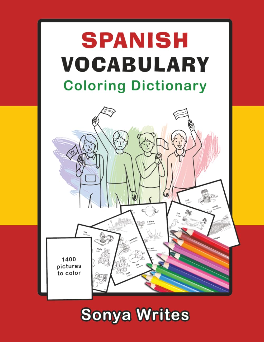Spanish Vocabulary Coloring Dictionary