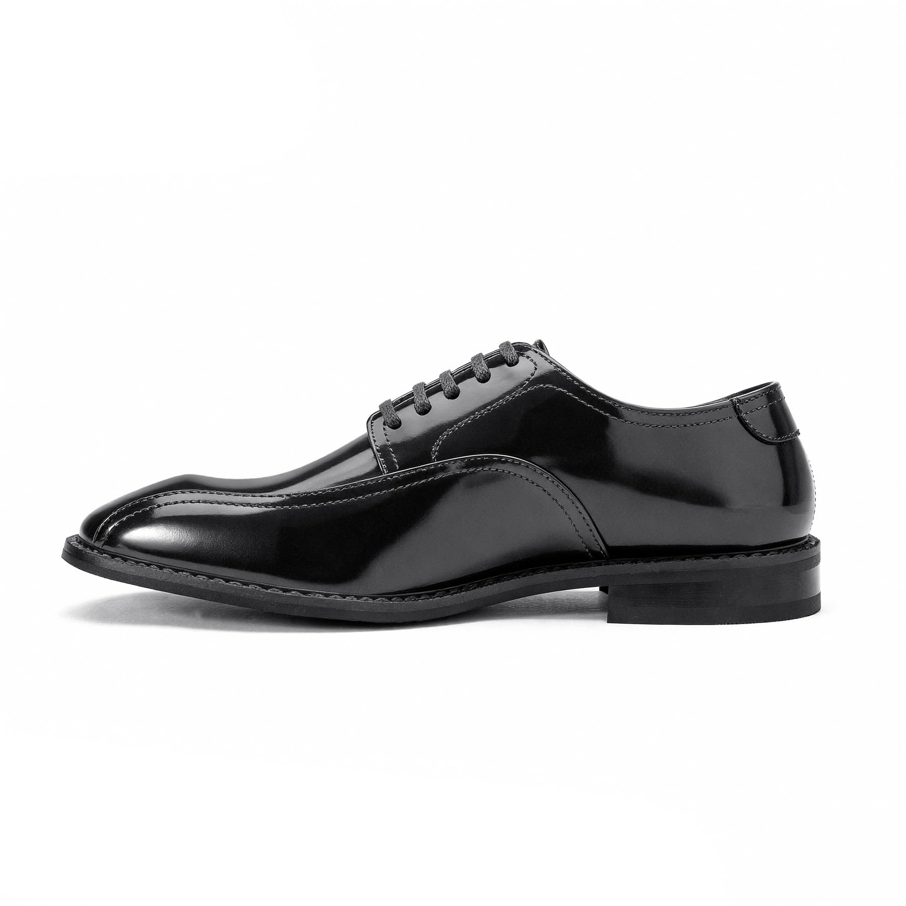 Allthemen Hombre Zapatos Derby para Oxford Brogue Clásicos De Punta Fina De Charol con Cordones