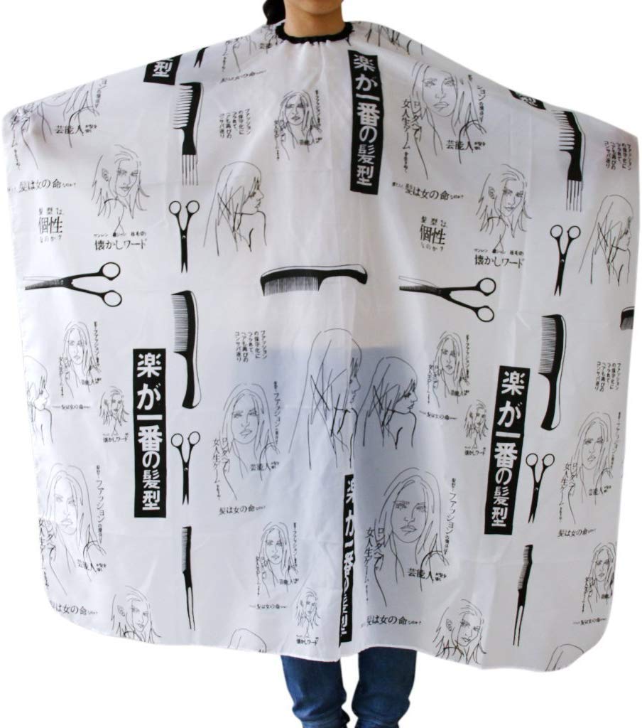 ikis Printed Hair Cutting Sheet Apron Hairdressing Gown Cape Hair Cutting Barber Cloth Salon Accessories 4