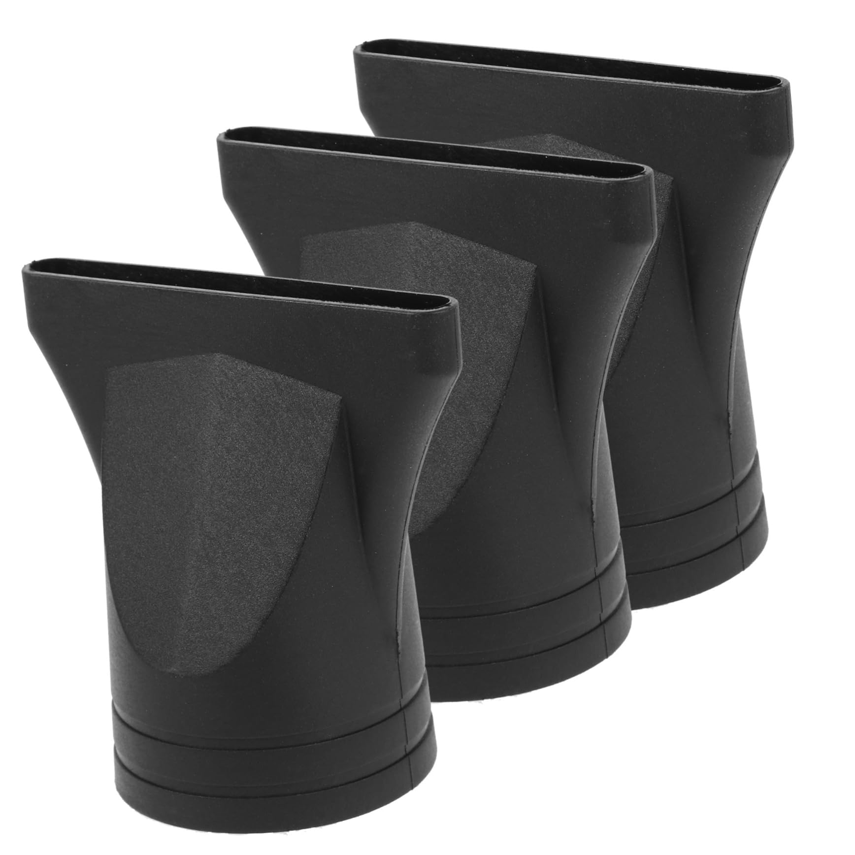 3pcs Hair Dryer Nozzles Reusable Plastic Diffuser Attachments for Styling Tool Compatible with Hair Dryers Lightweight Durable Hairdressing Accessory