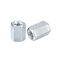 Vista 9 de uxcell Tuercas de acoplamiento M6x10x18mm - Acoplador de varilla roscada hexagonal de acero al carbono galvanizado para muebles, electrónico