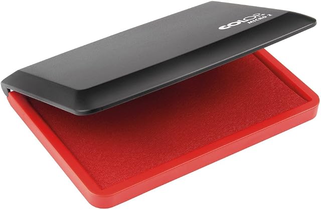 COLOP Micro 2 Stamp Pad - Red | 109672 | Rubber Stamp Ink Pad - 110x70mm