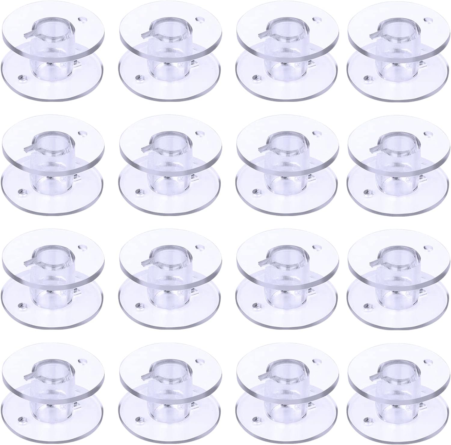 100 Pcs Bobbins, Bobbins for Sewing Machine, Plastic Bobbin