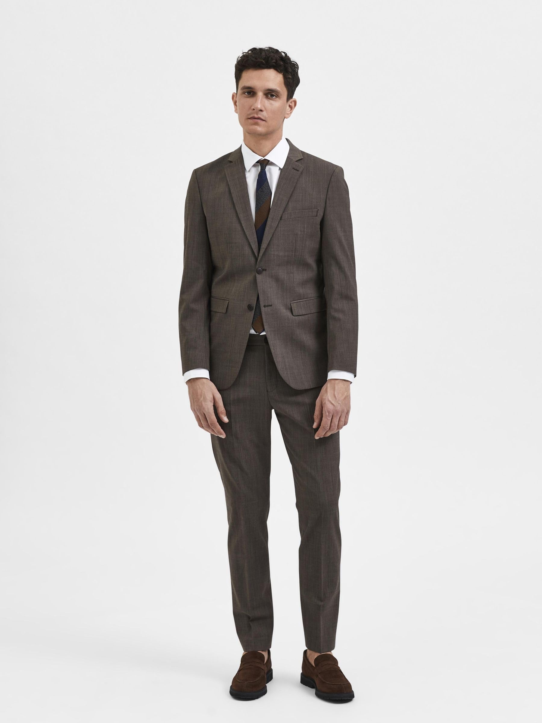 SELECTED HOMME Male Blazer Slim Fit Wollgemisch
