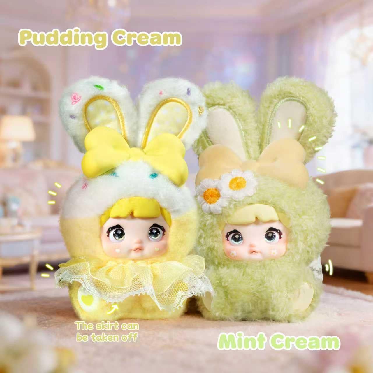 Plush Blind Box,Nommi Baby Sweetheart Bunny Series Stuffed Blind Box Doll 1PC,Kawaii Mystery Vinyl Plush Toys Collectible for Birthday Gift,Christmas and Easter Basket Essentials(Random 1PC)