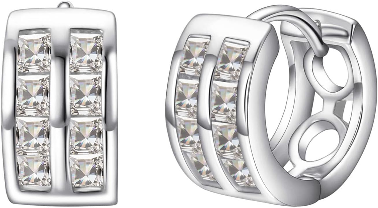 Hoop Earrings for Women 14K Gold/Platinum Plated Dangle Earrings Hoop Earrings for Women Jewelry