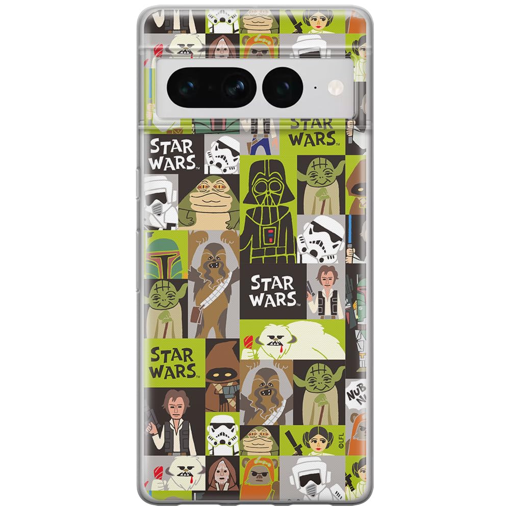 Custodia ERT GROUP Per Google Pixel 7 Pro - Licenza Ufficiale Star Wars - Modello Baby Yoda 007 - TPU Flessibile - 3