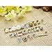 Finrezio 35 Pairs Multiple Dangle Stud Earrings for Women Girls Cute Fake Pearl Crystal Ball Piercing Earrings Set