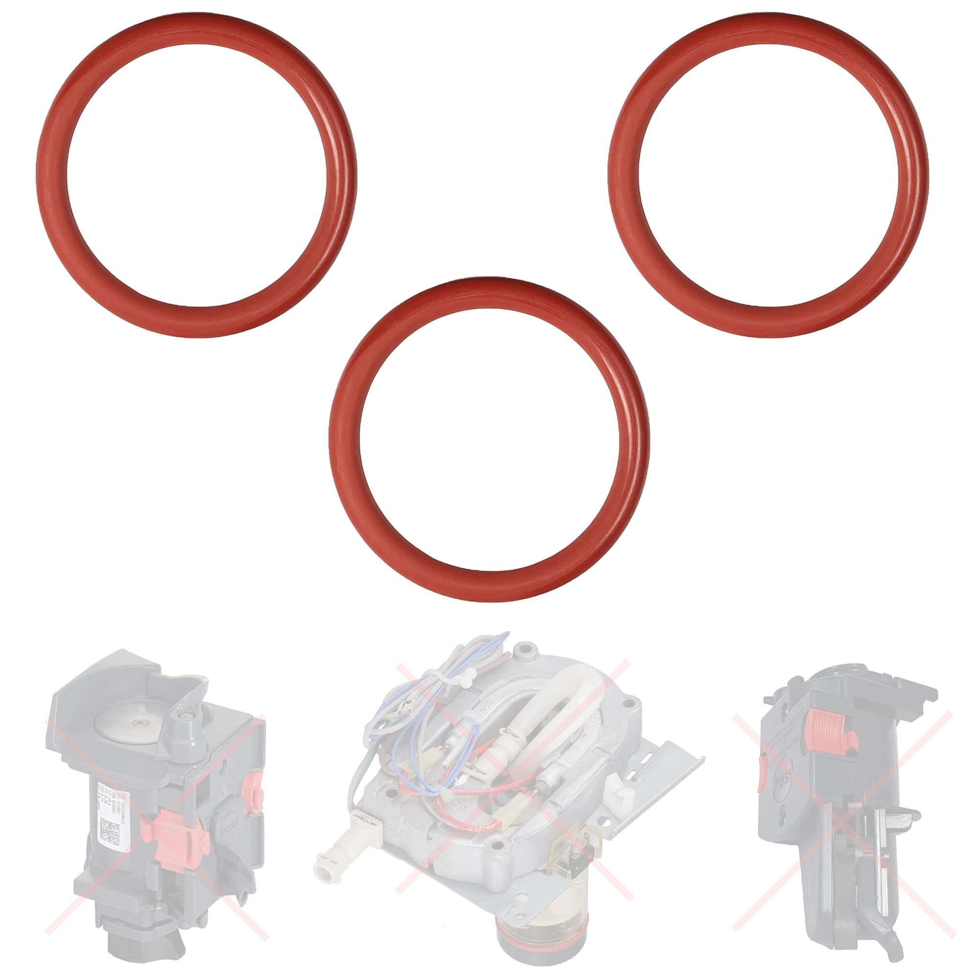 Joints Toriques Pour Machine à Café Delonghi - Lot De 4, Groupe Café/piston/bloc Chauffe - Compatible Magnifica S, Dinamica, ECAM, Etc.
