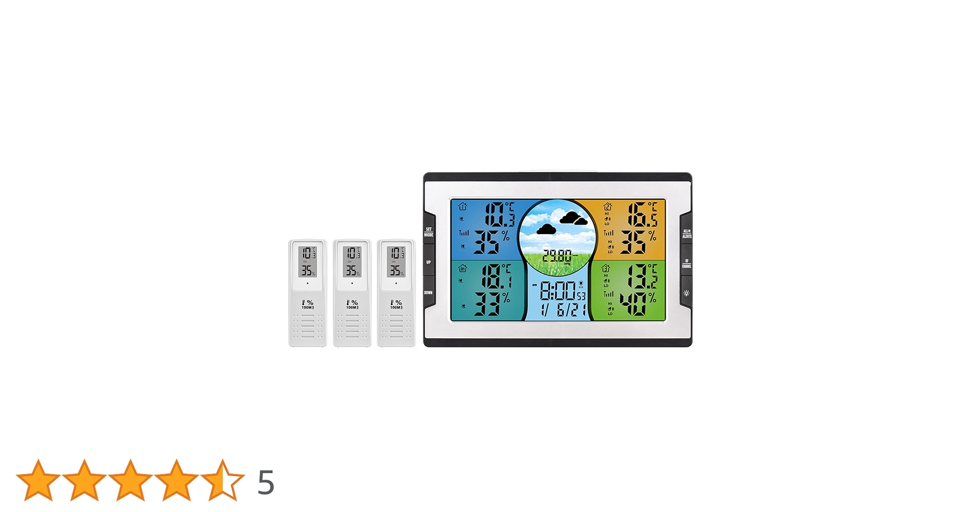 ウェザーステーション Amazon | Moongiantgo ウェザーステーション 気象観測器 気象計