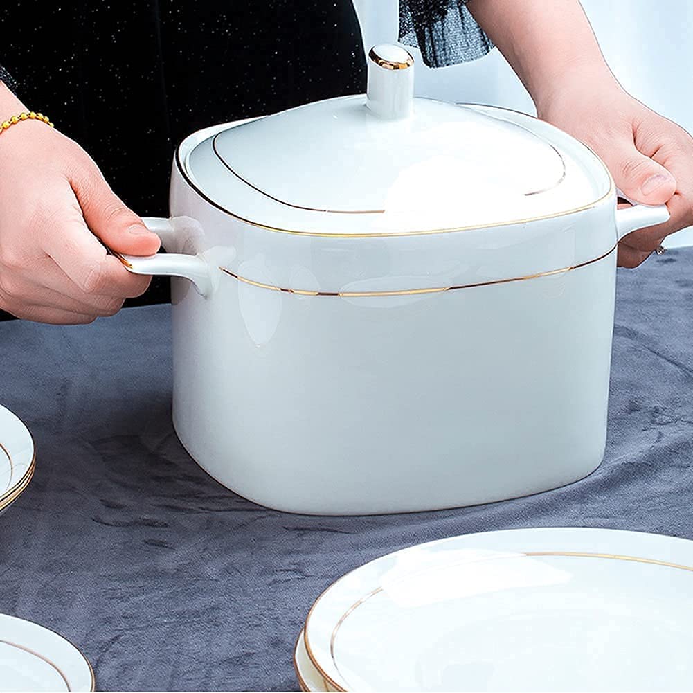 Zestaw zastawy stołowej Luksusowy rodzinny zestaw serwisowy 36 szt. ceramiczny zestaw zastawy stołowej porcelany kostnej naczynia talerze ceramiczne połączenie serwis serwis obiadowy serwis
