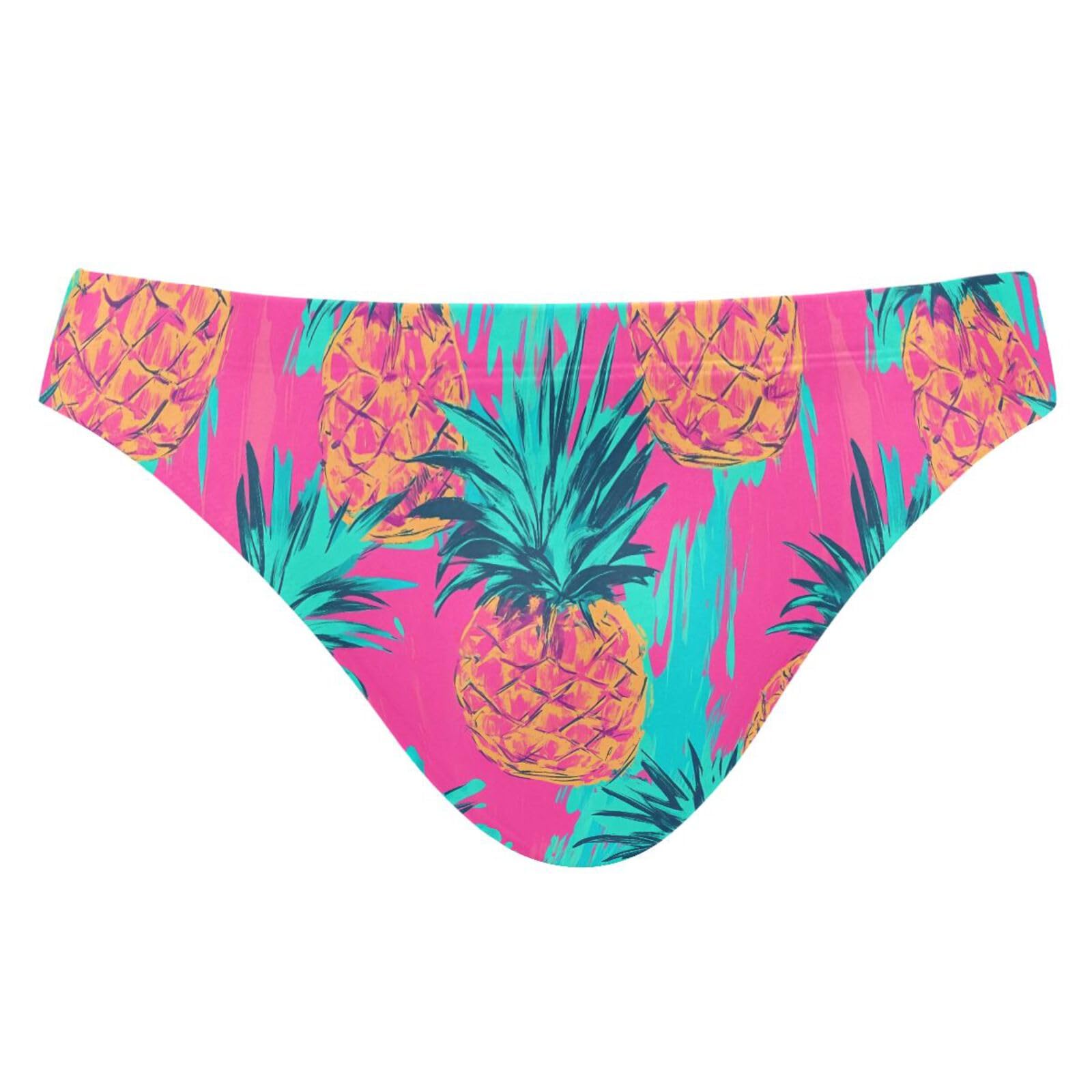 UMIRIKO Men's Tropical Pineapple Bikini Swimsuits Swim Trunks M 202c0159
