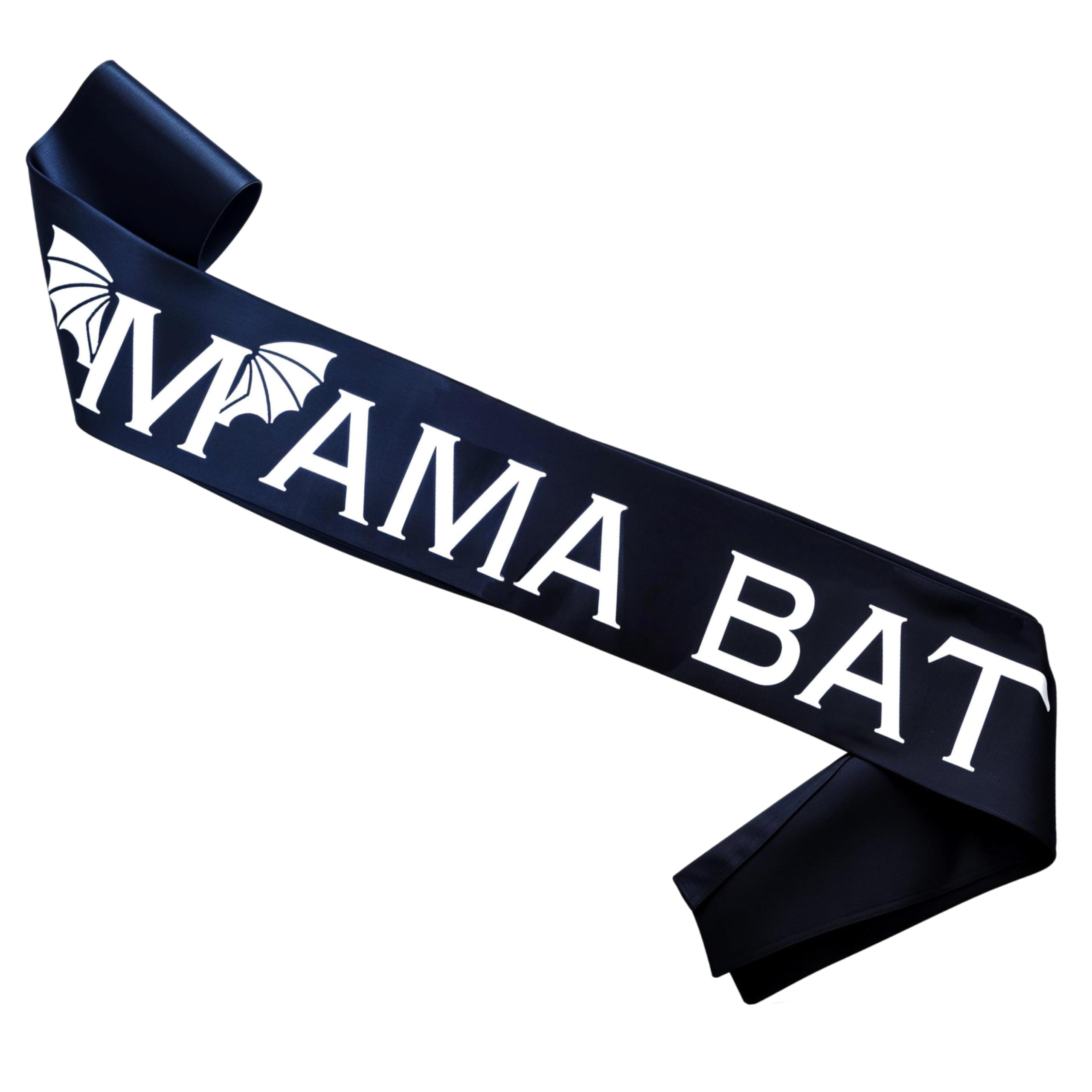 Mama Bat Sash Gothic Baby Shower Decoration for Mom to Be Black Halloween Pregnancy Gift for Women Dark