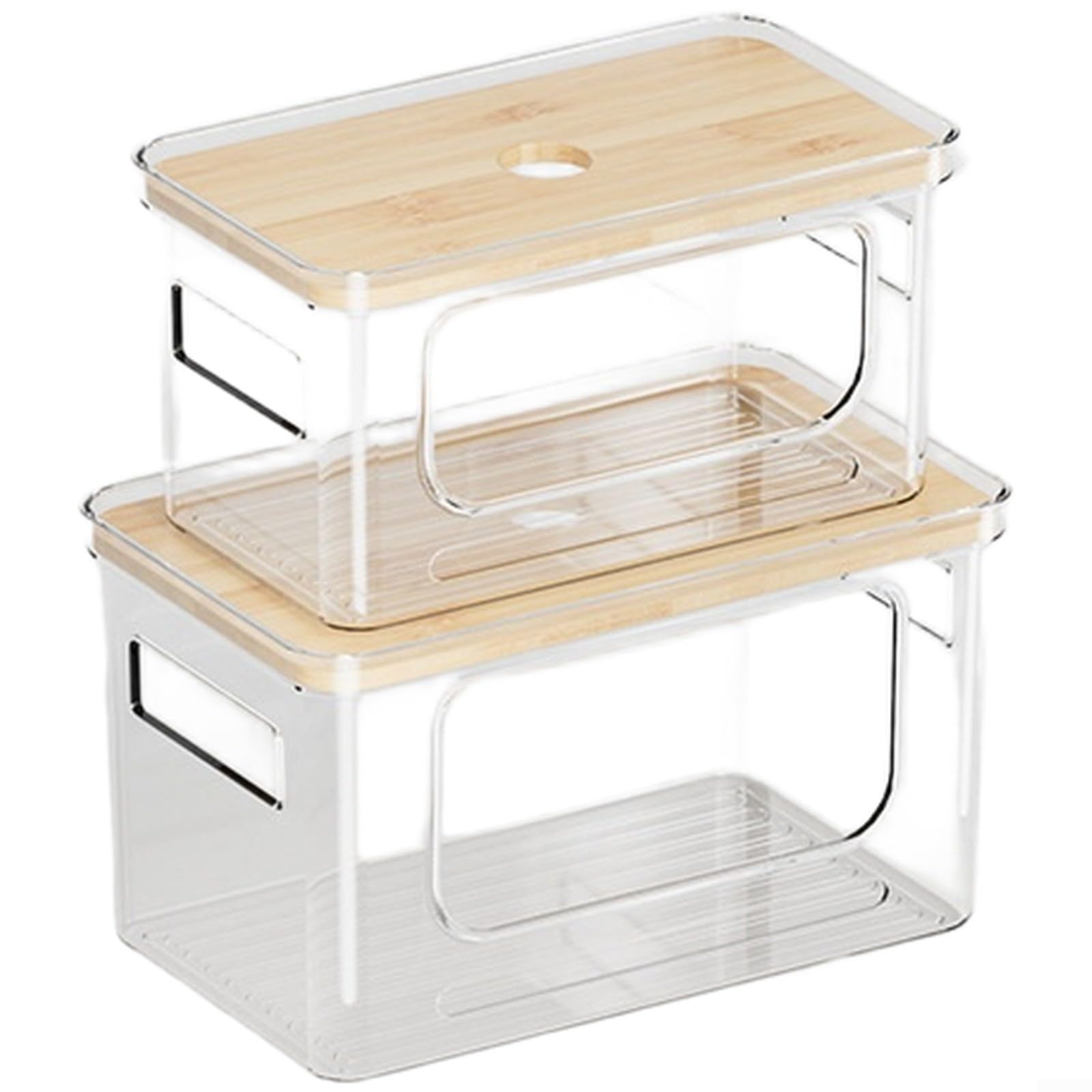 Boîtes de rangement empilables pour cuisine et salle de bain, organisation modulable
