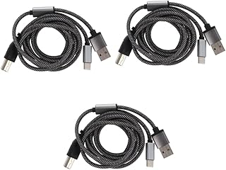 SUPVOX 3pcs Adapter Cable Electronic Keyboard Controller Adapter USB Adapters Usb- to Usb- b Cord for Electronic Music Instrument Midi to USB Adapter Usb- to USB Midi Cable Printer Cord