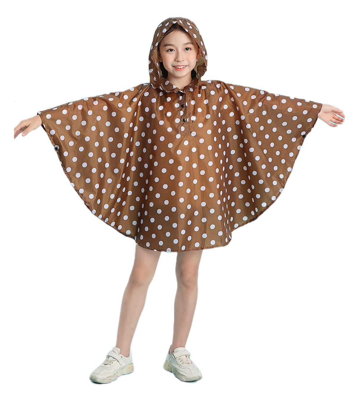 Freesmily Kids Cute Raincoat Waterproof Rain Poncho Jacket Coat for Girls Boys