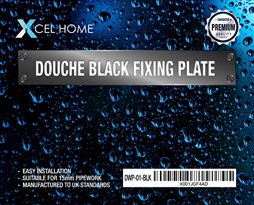 Plaque murale noire pour rénovation douche kit tout-en-un