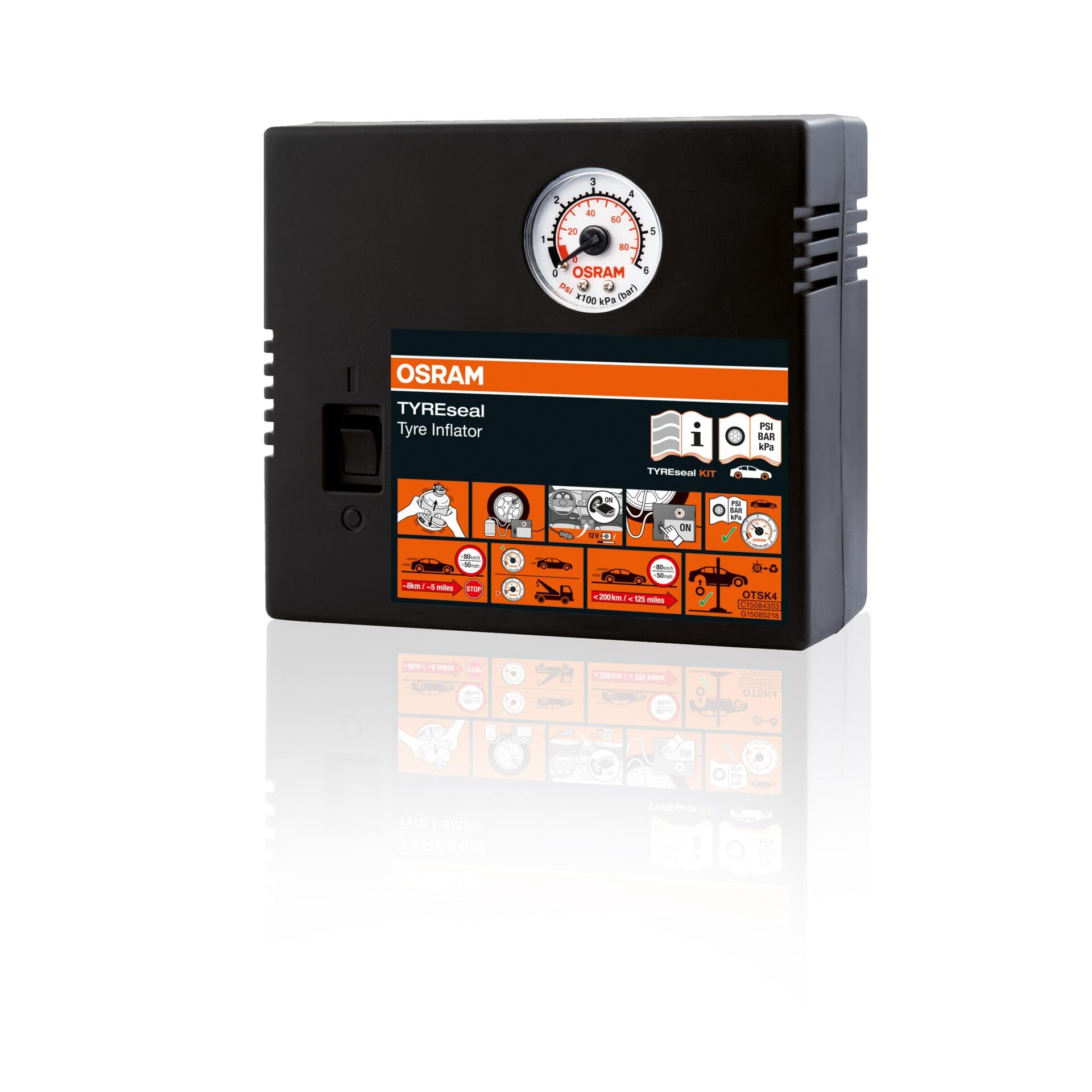 OSRAM TYREseal Kit 450 ml Kit Riparazione Pneumatici Compressore Analogico