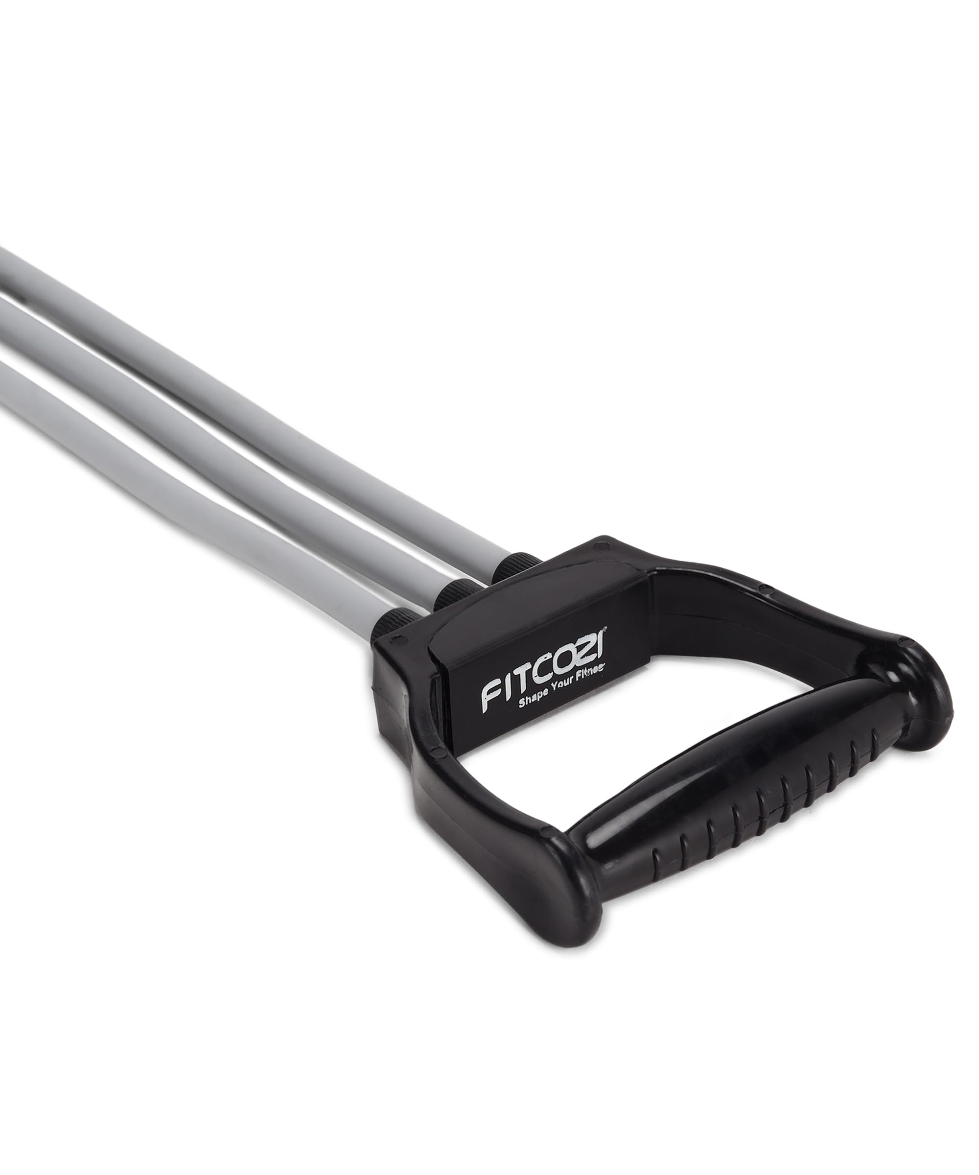 Fitcozi Double & Triple Toning Tube Grey | Workout Resistance Bands Resistance Tube
