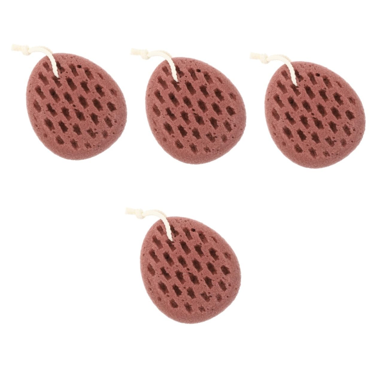 DOITOOL 4pezzi Spugna Esfoliante Per Doccia Scrubber Per Schiena Morbido Palla Da Bagno Adorabile Perfetta Per Natale e Shower Pulizia Della Delicata e Ricca