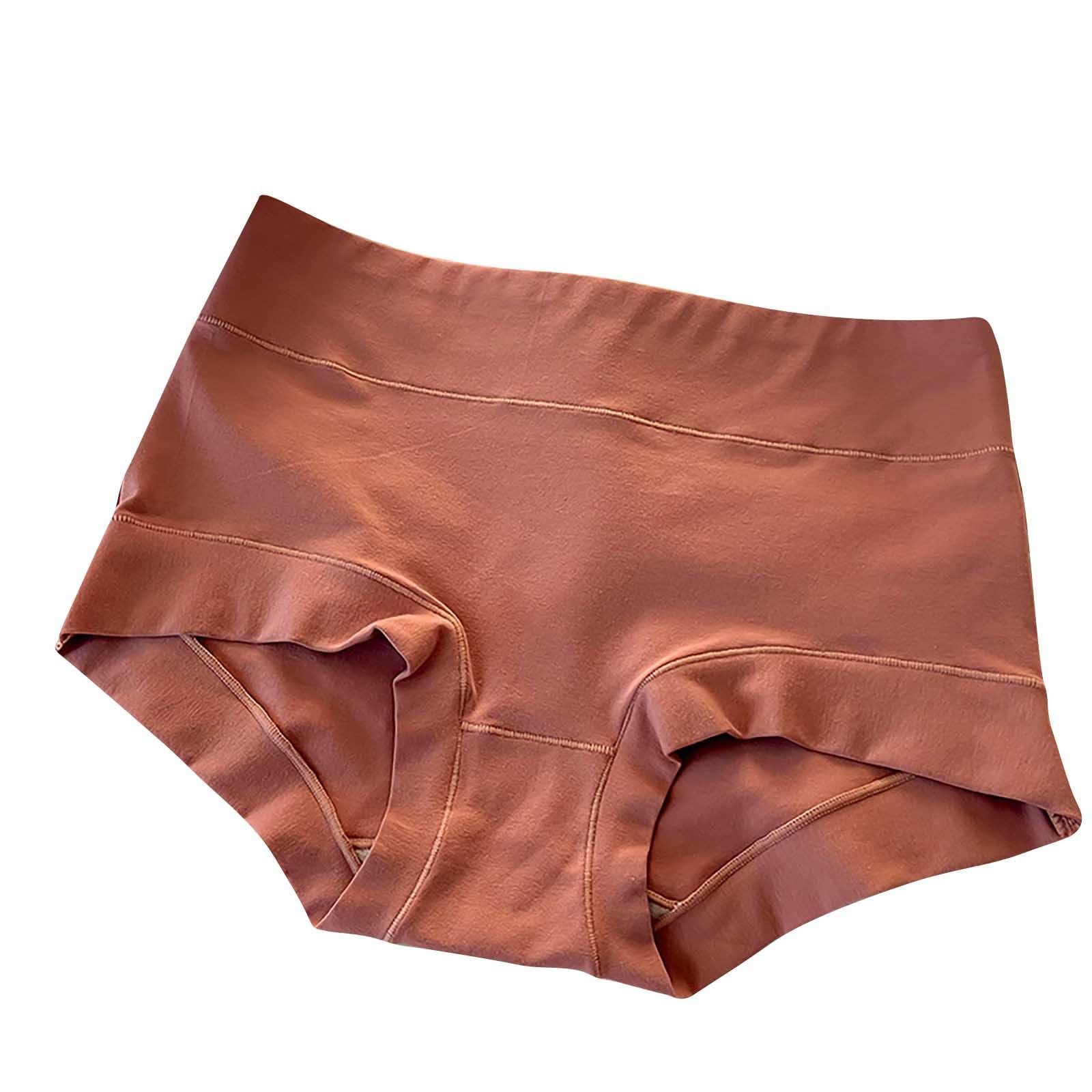 Womens Cotton Underwear Mid Waisted Hipster Brief Panties Soft Stretch Full Coverage Seamless Comfy Underpants