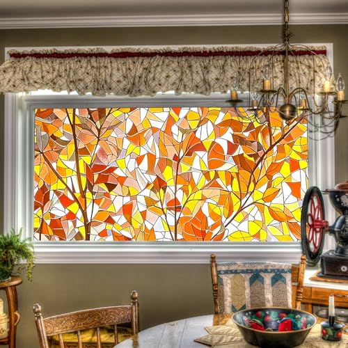 Película decorativa para ventana con efecto vitral 39.3×17.7 pulgadas miniatura 6
