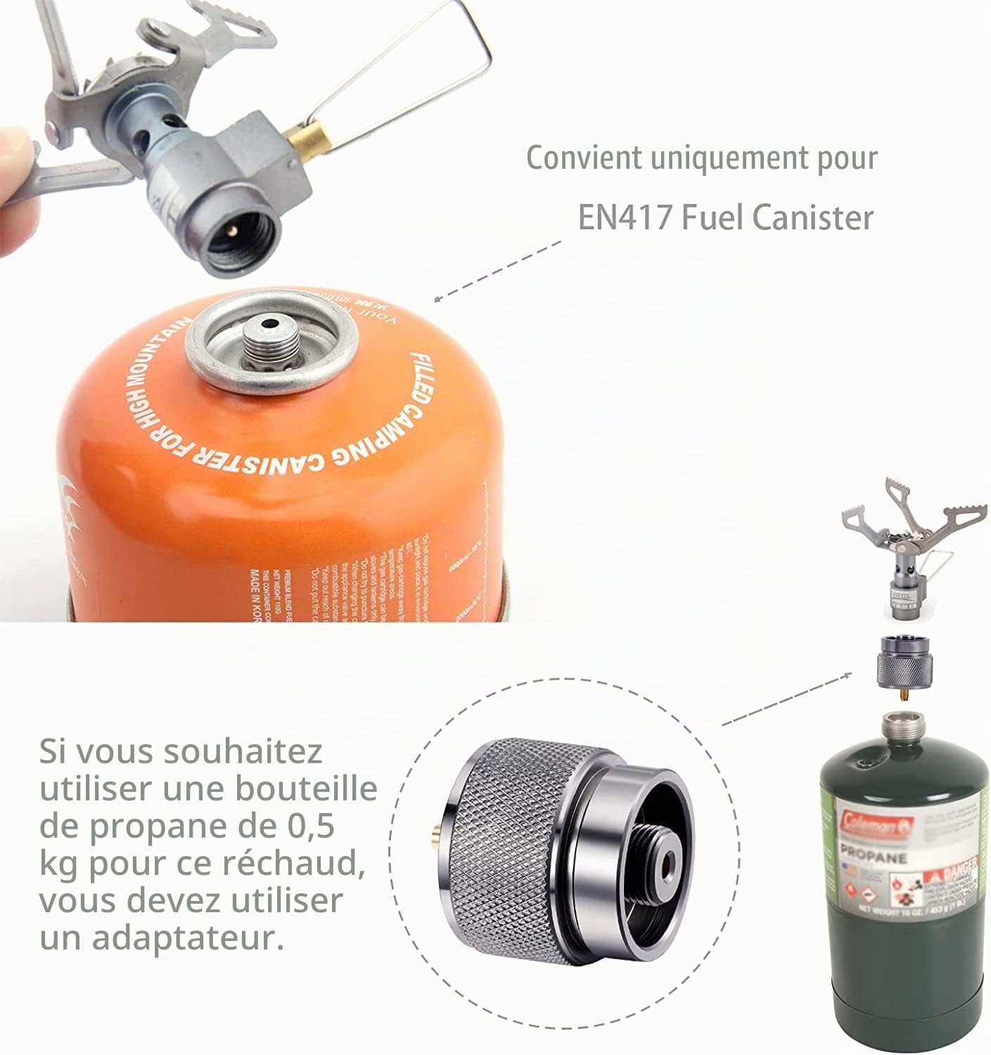 BRS 3000T BRS-3000T Poêle portable au propane pour camping Ultra léger en titane Sac à dos Gaz Seulement 25 g