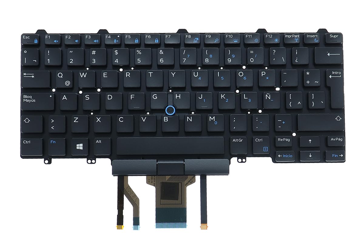 Clavier Dell Latitude E5470 E7470 espagnol rétroéclairé avec stick - 8