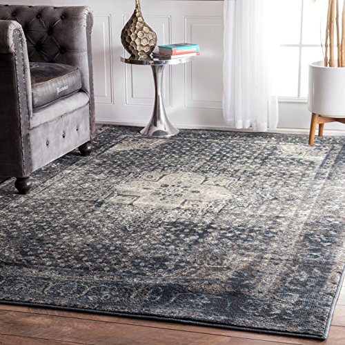 nuLOOM Kellum Vintage Area Rug, 9  x 12 , Slate