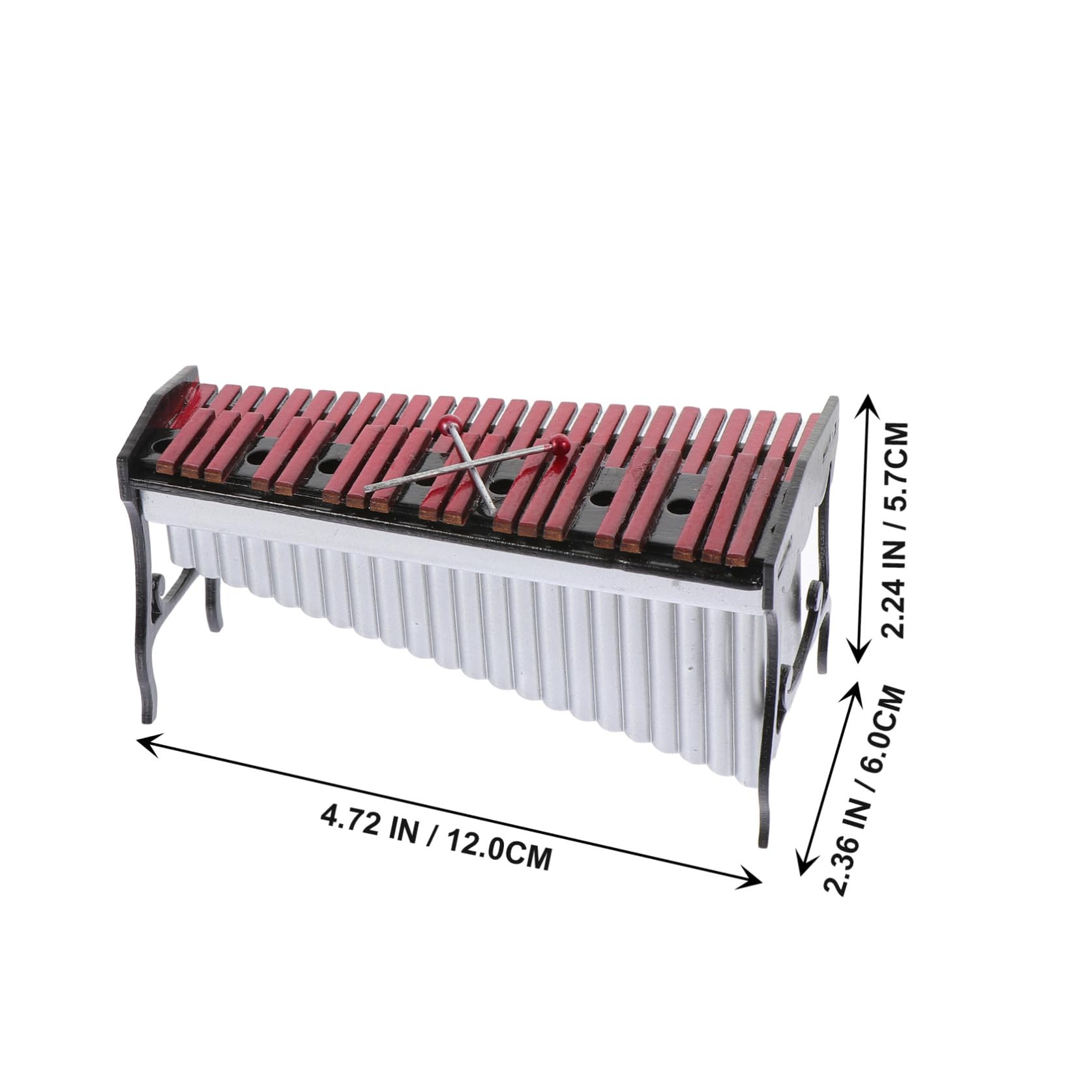 ibasenice Modèle De Marimba Décoratif Mini Xylophone pour La Décoration Intérieure