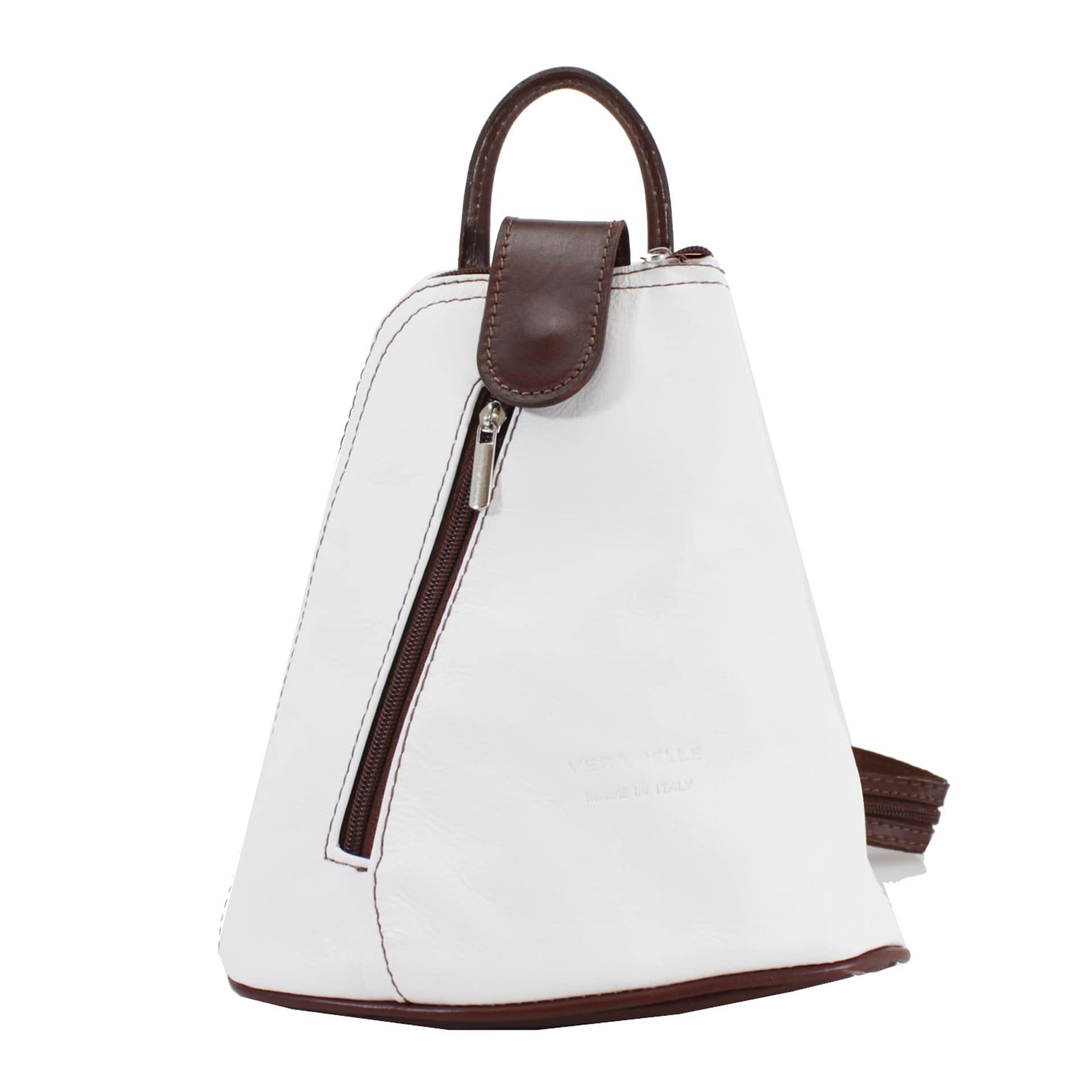 Nawal's Ladies Vera Pelle Leather Backpack Women Shoulder Rucksack Travel Gym School Handbag VPB14