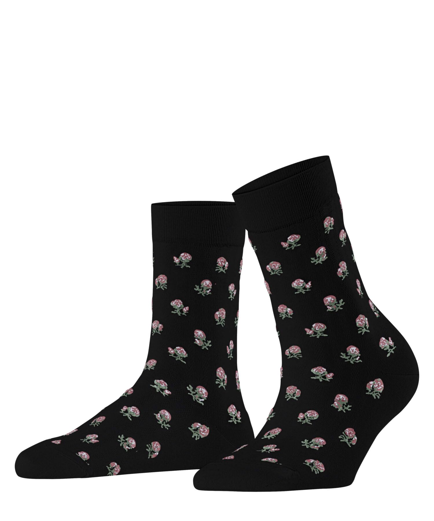 Falke Women's Black 3000 Cotton Touch Special Edition W So Cotton Patterned Socks 1 Pair, 2.5-5
