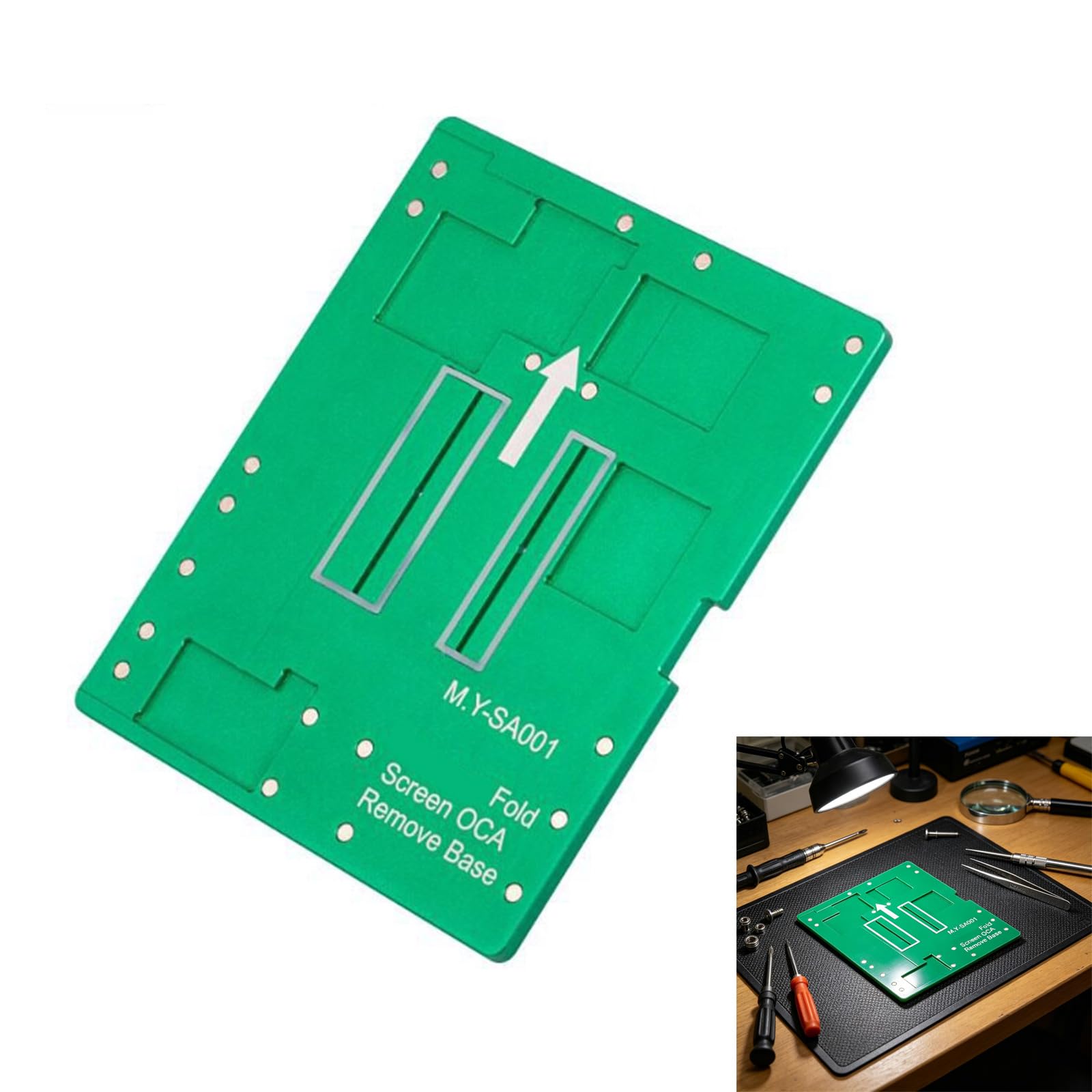 Schermo del telefono pieghevole in alluminio Colla Strumento separazione Colla per schermo Rimozione Stampo separazione Strumento riparazione per smontaggio Rimozione del telefono