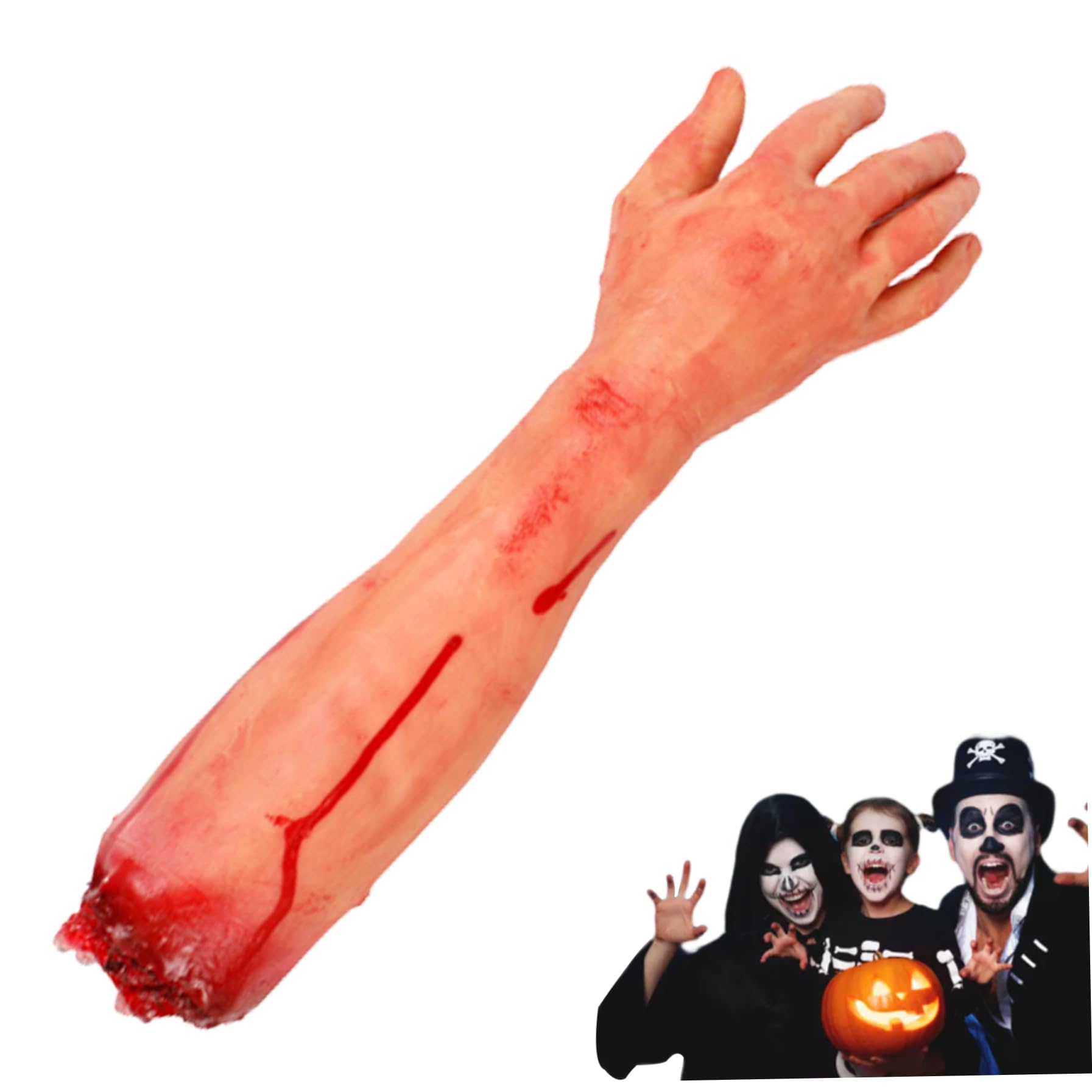 Braccio Mano Piedi Sanguinanti Scherzo Horror Decorazione Decorazioni Halloween Parti Del Corpo Finte - Braccio Sezionato, Mani, Piedi Sanguinanti, Per Scherzi Horror Braccio Sezionato Finto - Foto 8
