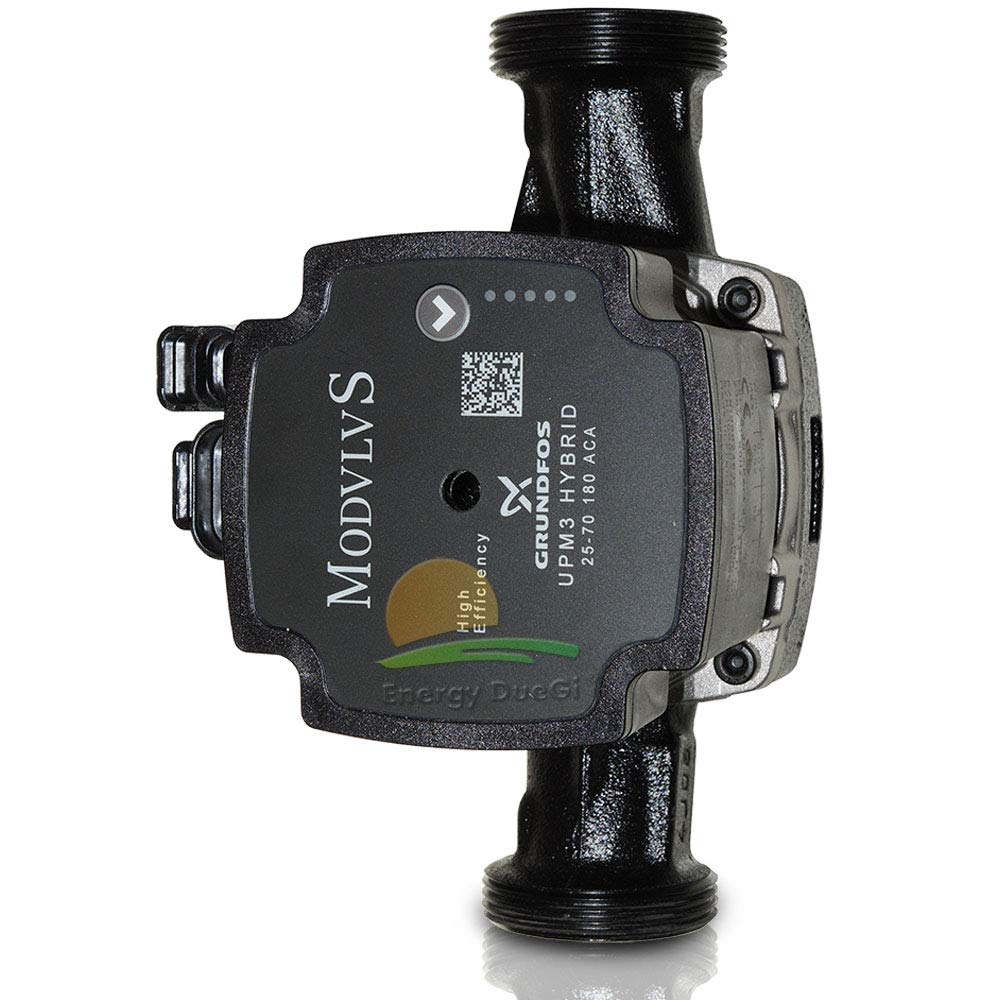 Circulateur hybride Grundfos à haute efficacité UPM3 Hybrid 25/70 Entraxe 180 mm