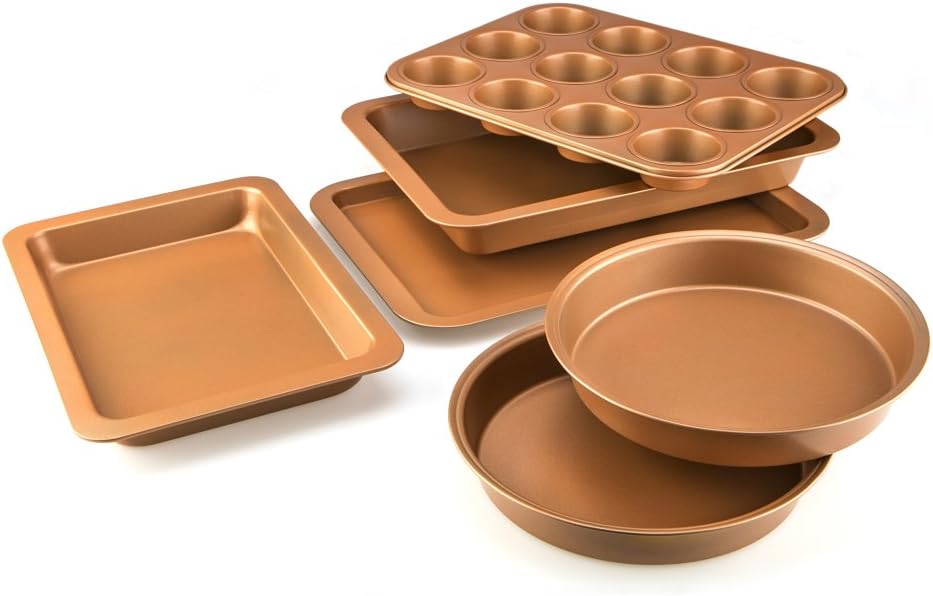 Cookshop Copperglaze 6 Piece Non-Stick Baking Set