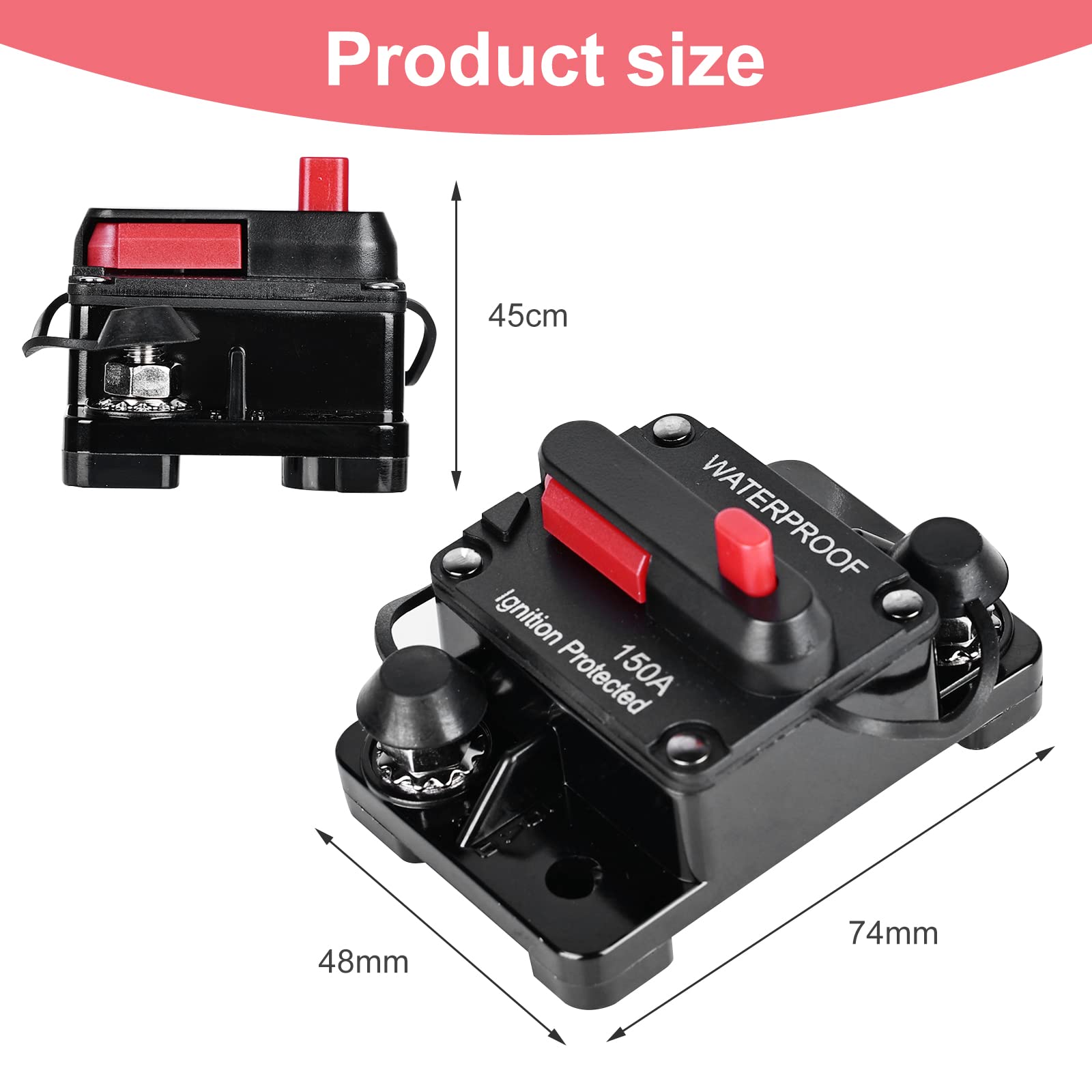 Interruttori Barca FROGBRO 150A Interruttore Automatico Per Auto - Foto 7