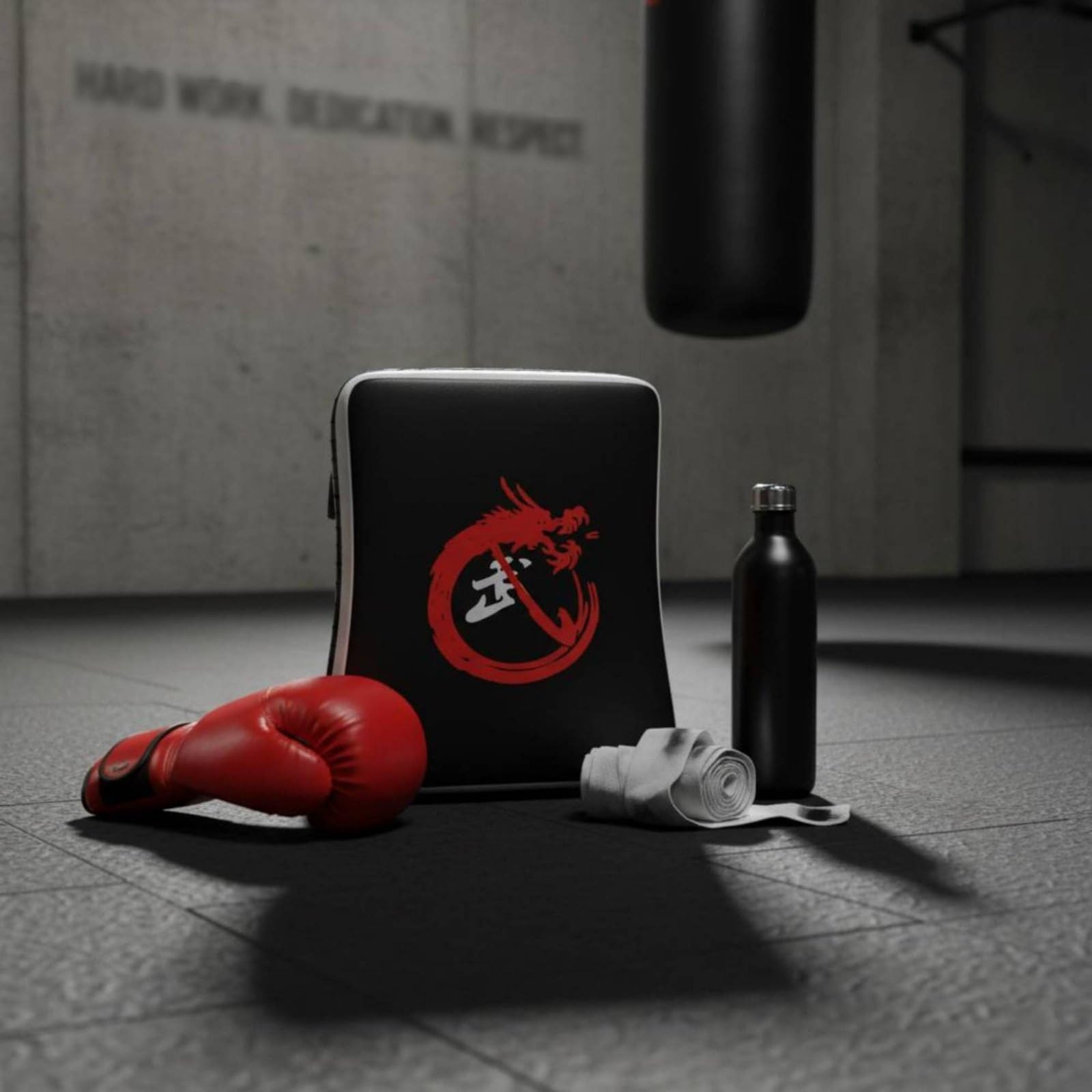 harayaa Parapad Kicking Pad Allenamento Arti Marziali Taekwondo Kickboxing Muay Thai Cuscino Combattimento con Rivestimento PU E Imbottitura EVA per
