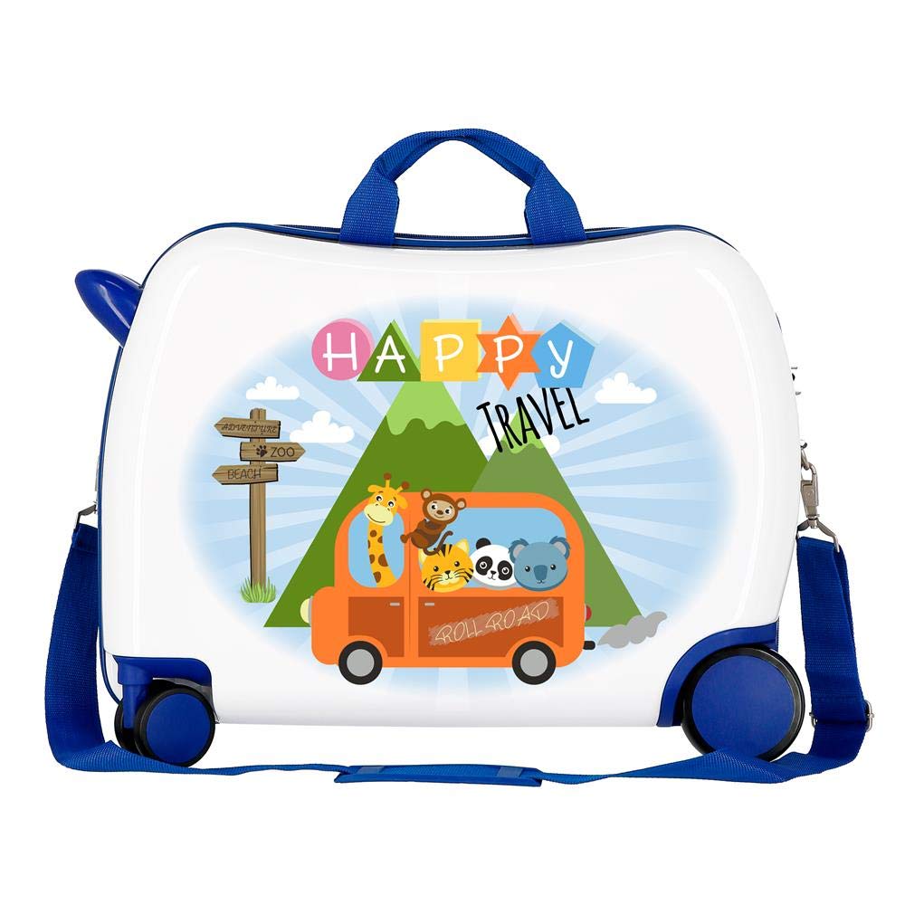 Roll Road Little Me Happy Ride-On Suitcase 2 Multi-Direction Spinner Wheels