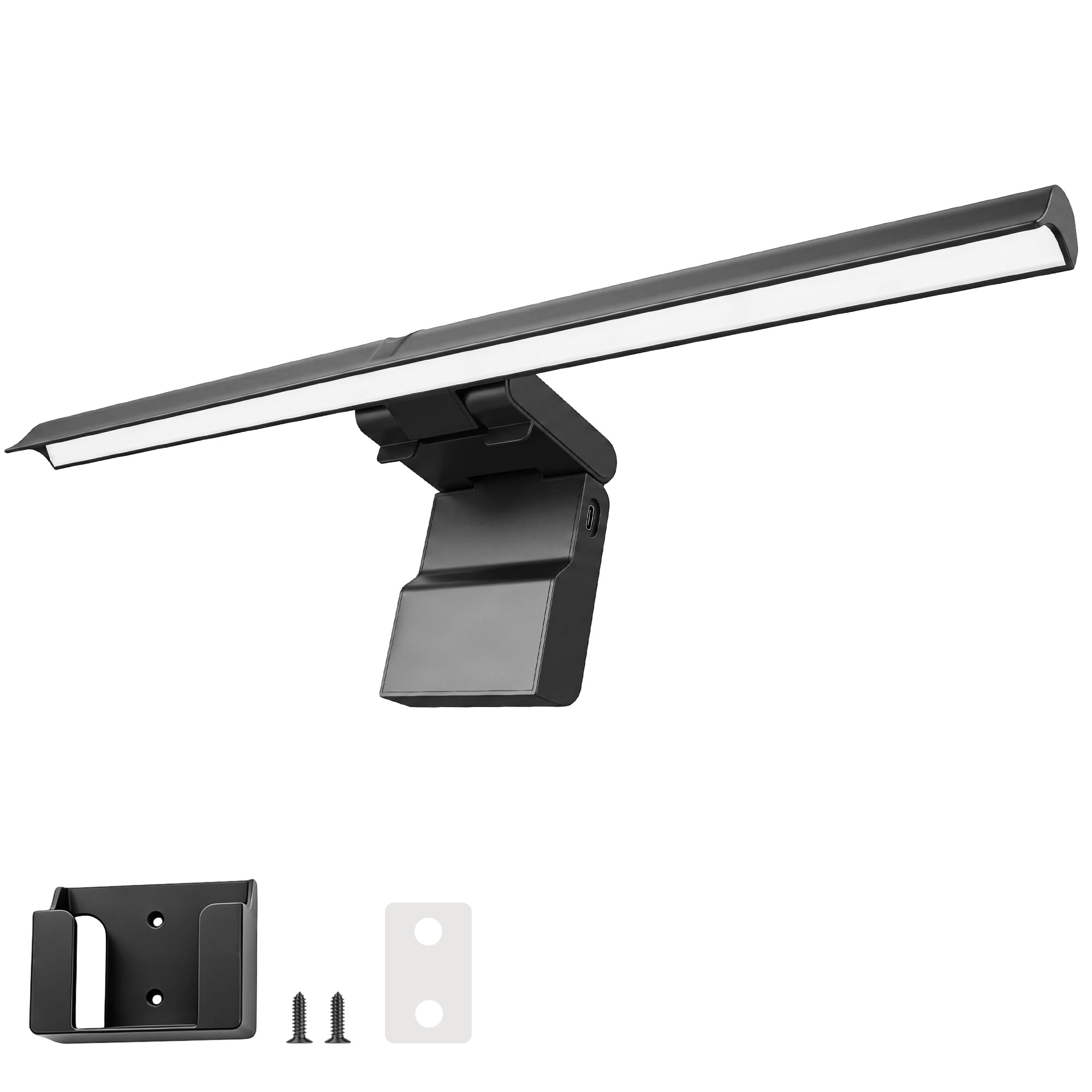 Poeruse Computer Monitor Lamp Bar, 45cm USB Powered LED Screen Light Bar, Screen Monitor Lamp No Glare Eye-Care Lamp for Home Work (45CM)
