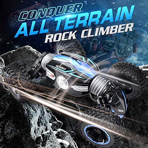 NQD RC Car Off-Road Vehicles Rock Crawler 2.4Ghz Remote Control Car Monster Truck 4WD Dual Motors Electric Racing Car, Toys RTR Rechargeable Buggy Hobby Car (Blue)