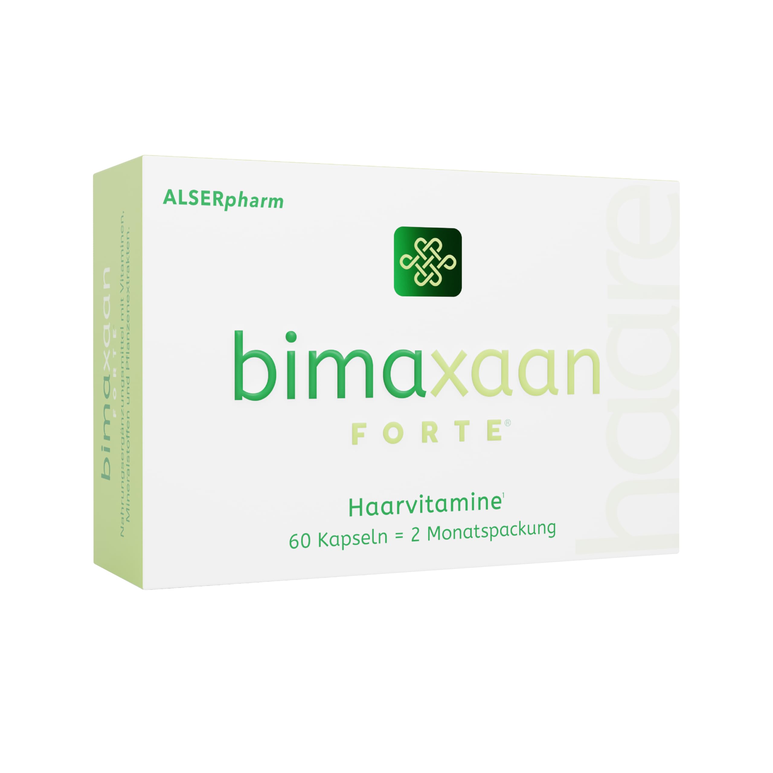 forte Haarvitamine (2 Monatspackung) • Für Frauen und Männer • Zum Erhalt der normalen Haare mit Brennnessel-, Kürbiskern-, Ginkgo Biloba-Extrakt sowie B-Vitaminen, Zink, Niacin, Biotin