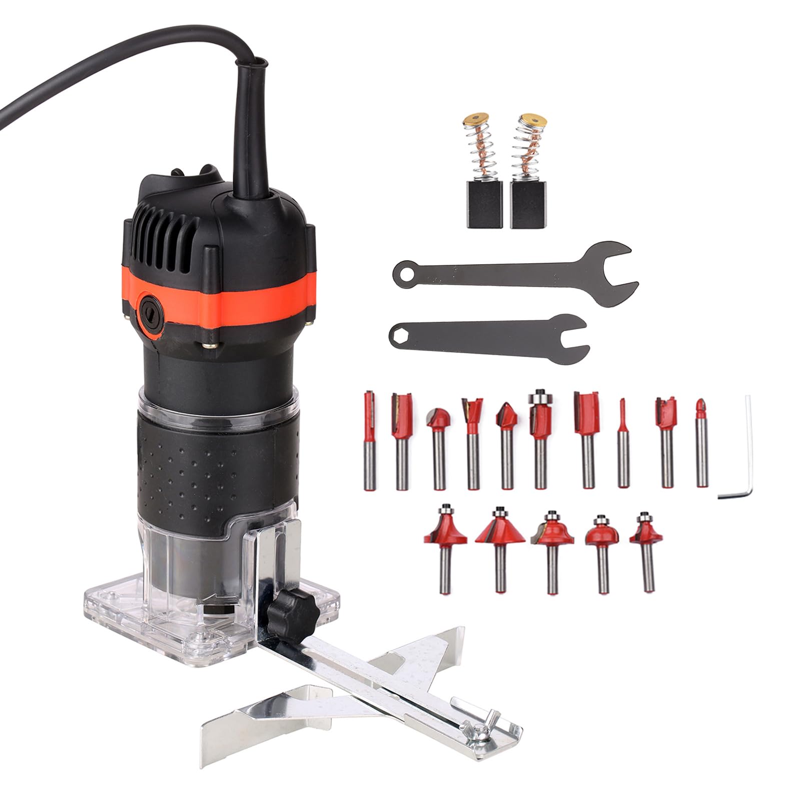 ACAGALA 800 W 30000 giri/min Taglialegno elettrico multifunzione fresa per legno, fresa laminato, taglierina professionale per falegnami, 15 frese da 220 V